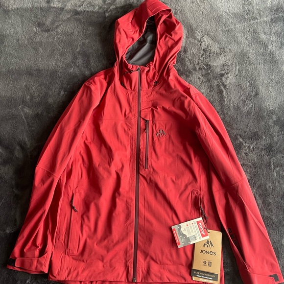 Jones Peak Bagger Mens Jacket - Safety Red - Picture 1 of 7